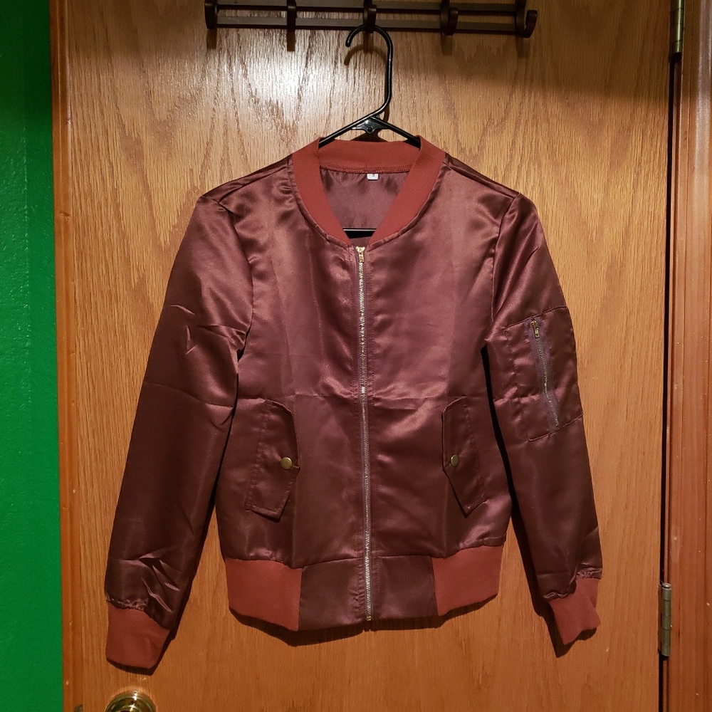 Brown bomber jacket from the Snooki shop